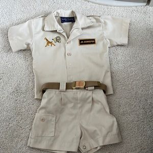 Little Baron 12 months 2 piece Jr ZooKeeper outfit